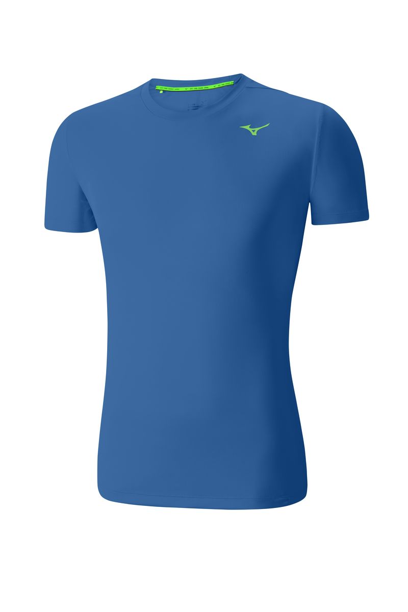 Футболка мужская Mizuno Core Tee, цвет: синий. J2GA4012T-25. Размер M (48)J2GA4012T-25 Футболка мужская Mizuno Core Tee, цвет: синий. J2GA4012T-25. Размер M (48)J2GA4012T-25Мужская футболка предназначена для различных спортивных активностей и базовых тренировок. Мягкая ткань для большего комфорта.