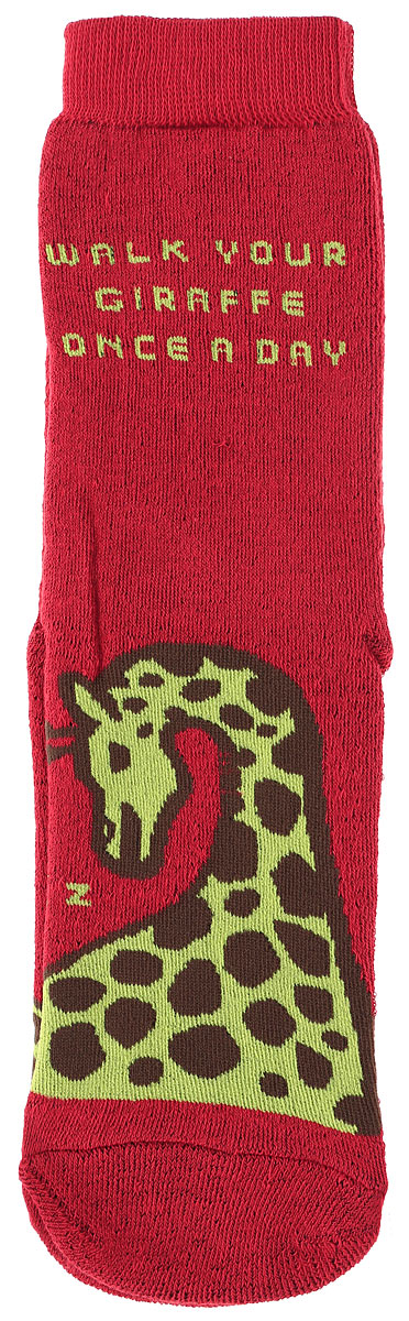 Носки женские Big Bang Socks Жираф, махровые, цвет: темно-красный. n323. Размер 35/39n323 Носки женские Big Bang Socks Жираф, махровые, цвет: темно-красный. n323. Размер 35/39n323Махровые женские носки Big Bang Socks Жираф, изготовленные из высококачественного хлопка с добавлением полиамидных и эластановых волокон, согреют ваши ноги. Носки отличаются ярким стильным дизайном. Удобная резинка идеально облегает ногу и не пережимает сосуды.