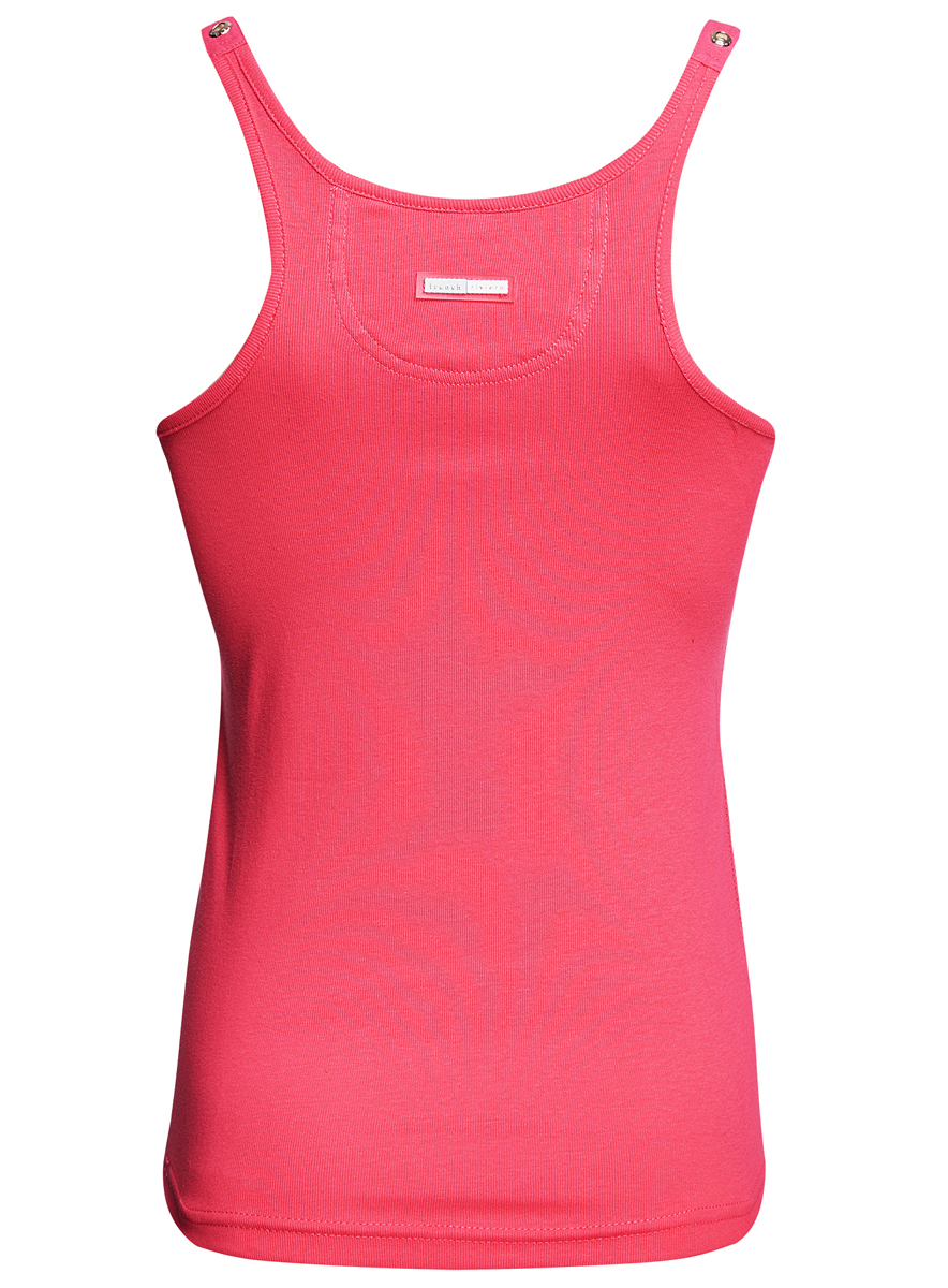 Майка женская oodji Collection, цвет: розовый. 24305006B/46164/4D00N. Размер XL (50)24305006B/46164/4D00N Майка женская oodji Collection, цвет: розовый. 24305006B/46164/4D00N. Размер XL (50)24305006B/46164/4D00NМодная женская майка-борцовка oodji Collection выполнена из натурального хлопка. Майка с круглым вырезом горловины оформлена на лямках декоративными люверсами.