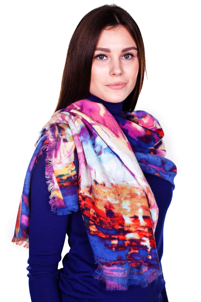 Палантин Sophie Ramage, цвет: синий, розовый, белый. HL-21604-16. Размер 90 см х 180 смHL-21604-16 Палантин Sophie Ramage, цвет: синий, розовый, белый. HL-21604-16. Размер 90 см х 180 смHL-21604-16Стильный женский палантин Sophie Ramage станет великолепным завершением любого наряда.Палантин изготовлен из модала с добавлением шерсти и оформлен принтом с изображением Эйфелевой башни. По краю модель дополнена неширокой бахромой.Изящный палантин поможет вам создать изысканный женственный образ, а также согреет в непогоду.
