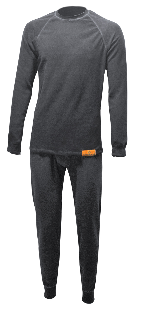 Комплект термобелья Woodland ThermoLine: брюки, кофта, цвет: серый. 57387. Размер XXXL (58/60)ThermoLine Комплект термобелья Woodland ThermoLine: брюки, кофта, цвет: серый. 57387. Размер XXXL (58/60)ThermoLineКомплект термобелья Woodland ThermoLine изготавливается из качественного полиэстера. Может использоваться как одежда первого слоя (термобельё), так и как утепляющий флисовый второй слой с другими моделями термобелья Woodland. Материал изделия эластичный, легко тянется. Элементы кроя соединяются плоскими швами, которые при натяжении и под давлением не врезаются в кожу, не вызывают потертостей и ссадин. Комплект термобелья Woodland ThermoLine подходит для активного отдыха в зимний период, для повседневного ношения и длительного пребывания на открытом воздухе в холодном климате. Комплект термобелья Woodland ThermoLine комфортен в использовании, при продолжительном ношении не вызывает зуда. Материал изделия отводит влагу от тела и согревает. При намокании не теряет способности удерживать тепло, быстро сохнет на теле. Температурные показатели: при низкой физической активности - до минус 20 градусов, при высокой физической активности - до минус 30 градусов.