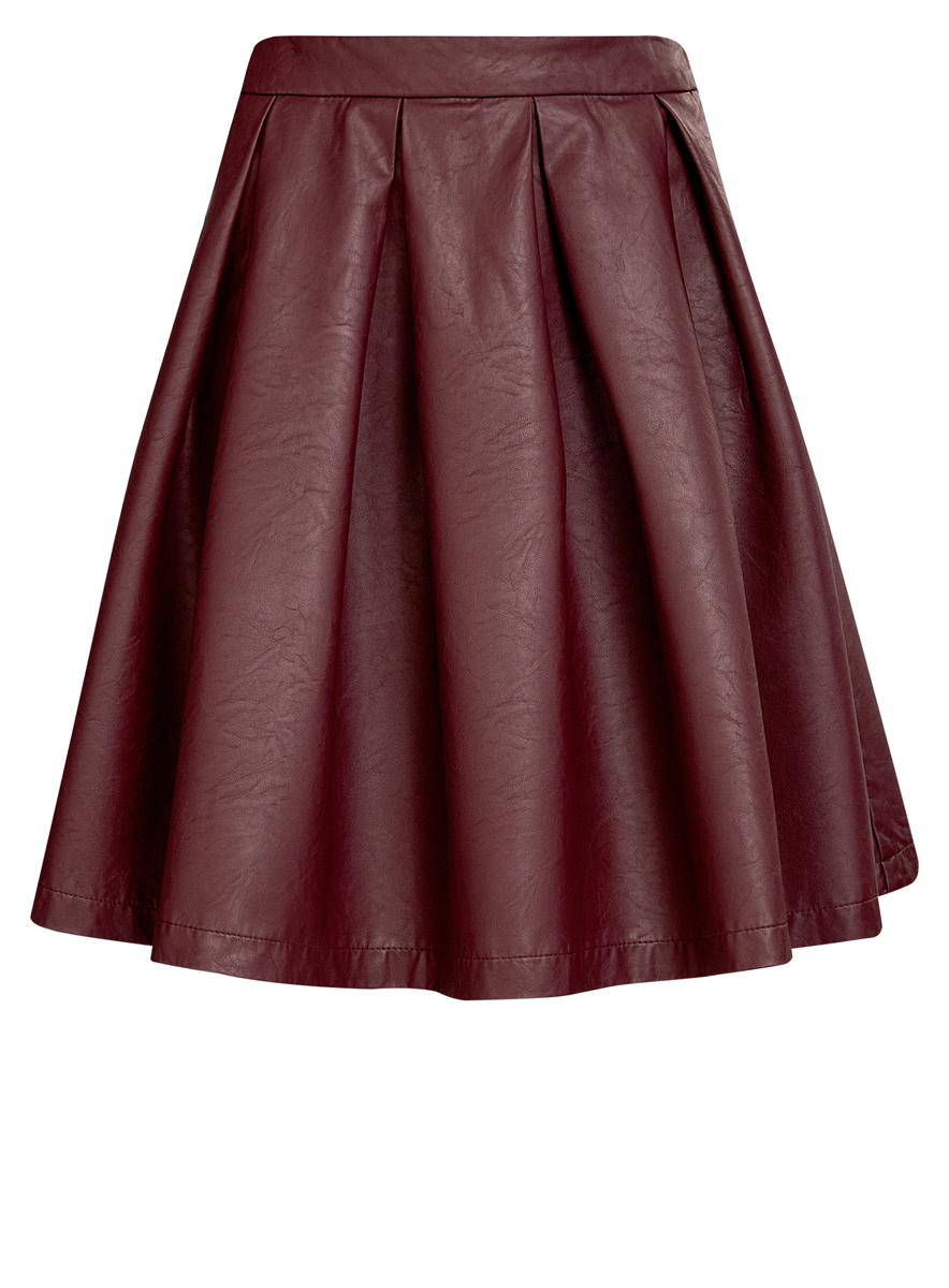 Юбка oodji Ultra, цвет: бордовый. 11600371/42008/4900N. Размер 38 (44-170)11600371/42008/4900N Юбка oodji Ultra, цвет: бордовый. 11600371/42008/4900N. Размер 38 (44-170)11600371/42008/4900NЮбка oodji Ultra выполнена из высококачественной вискозы с покрытием из полиуретана. Модель-миди из искусственной кожи застегивается сбоку на застежку-молнию. Оформлено изделие стильными складками со всех сторон.