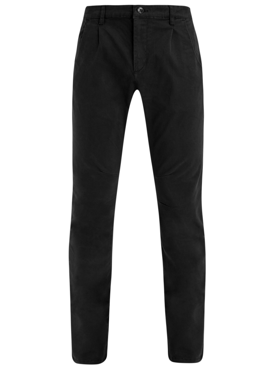 Брюки мужские oodji Lab, цвет: черный. 2L150073M/44468N/2900N. Размер 44-182 (52-182)2L150073M/44468N/2900N Брюки мужские oodji Lab, цвет: черный. 2L150073M/44468N/2900N. Размер 44-182 (52-182)2L150073M/44468N/2900NМужские брюки-чинос oodji Lab выполнены из хлопка с добавлением полиуретана. Модель стандартной посадки застегивается на металлическую пуговицу и ширинку на застежке-молнии. Пояс имеет шлевки для ремня. Спереди брюки декорированы защипом и дополнены втачными карманами, сзади - втачными карманами с клапанами на пуговицах.