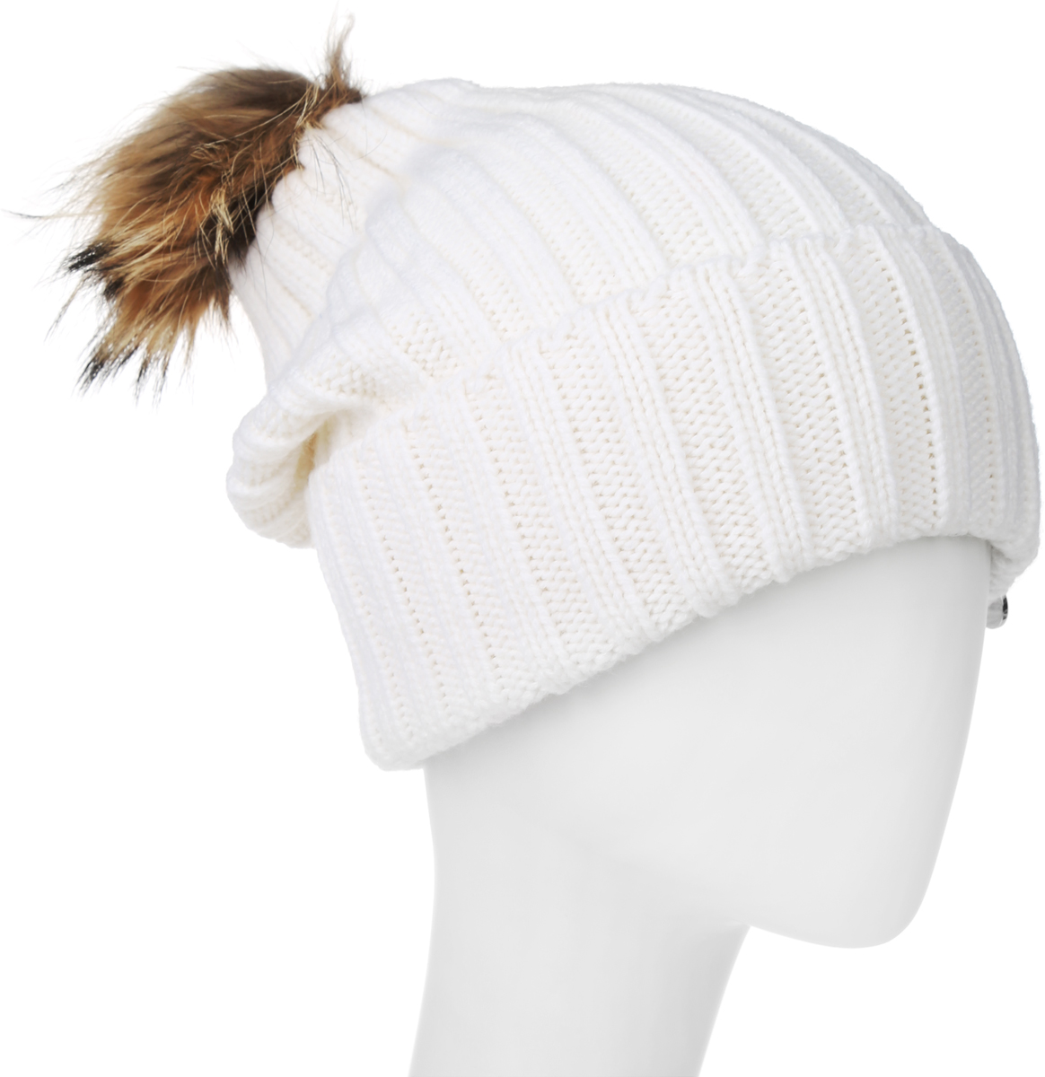 Шапка женская Marhatter, цвет: белый. MLH6190. Размер 56/58MLH6190 Шапка женская Marhatter, цвет: белый. MLH6190. Размер 56/58MLH6190Теплая женская шапка Marhatter отлично дополнит ваш образ в холодную погоду. Сочетание шерсти и акрила максимально сохраняет тепло и обеспечивает удобную посадку, невероятную легкость и мягкость.Удлиненная шапка с отворотом выполнена в лаконичном однотонном стиле и дополнена на макушке пушистым помпоном из натурального меха енота. Спереди модель дополнена небольшой металлической пластиной с изображением снежинки. Незаменимая вещь на прохладную погоду. Модель составит идеальный комплект с модной верхней одеждой, в ней вам будет уютно и тепло.Уважаемые клиенты!Размер, доступный для заказа, является обхватом головы.