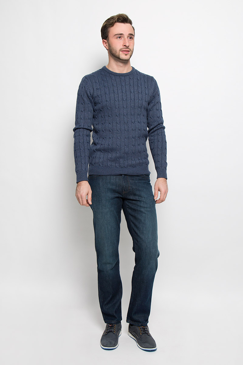 Джинсы мужские Wrangler Texas Stretch, цвет: синий. W121W877L. Размер 33-32 (48/50-32)W121W877L Джинсы мужские Wrangler Texas Stretch, цвет: синий. W121W877L. Размер 33-32 (48/50-32)W121W877LМужские джинсы Wrangler Texas Stretch выполнены из высококачественного эластичного хлопка. Джинсы прямого кроя и стандартной посадки застегиваются на пуговицу в поясе и ширинку на застежке-молнии, дополнены шлевками для ремня. Джинсы имеют классический пятикарманный крой: спереди модель дополнена двумя втачными карманами и одним маленьким накладным кармашком, а сзади - двумя накладными карманами. Джинсы украшены декоративными потертостями.
