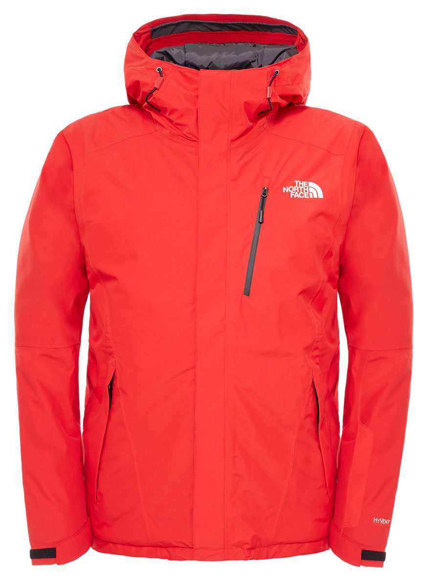 Куртка мужская The North Face M Descendit Jkt, цвет: красный. T0CSK115Q. Размер M (46/48)T0CSK115Q Куртка мужская The North Face M Descendit Jkt, цвет: красный. T0CSK115Q. Размер M (46/48)T0CSK115QМужская куртка The North Face M Descendit Jkt выполнена из высококачественного полиэстера. Материал изготовлен при помощи технологии DryVent, которая обеспечивает превосходные водонепроницаемые и дышащие свойства, и остается сухой как изнутри, так и снаружи. Подкладка изготовлена нейлона. В качестве утеплителя используется полиэстер, который отлично сохраняет тепло.Куртка прямого кроя с несъемным капюшоном застегивается на застежку-молнию с ветрозащитной планкой на липучках и кнопках. Край капюшона дополнен эластичным шнурком со стоплерами. Рукава с внутренней стороны дополнены эластичными манжетами, а с внешней хлястиком на липучке. Проймы рукавов в нижней части дополнены застежками-молниями, которые можно расстегнуть в случае необходимости. Спереди расположено три прорезных кармана на застежке-молнии, с внутренней стороны - большой накладной карман, втачной кармана на застежке-молнии, а также предусмотрено отверстие для наушников. На левом рукаве расположен втачной карман на застежке-молнии. Низ изделия с внутренней стороны дополнено ветрозащитной планкой на кнопках. Изделие оформлено символикой бренда.