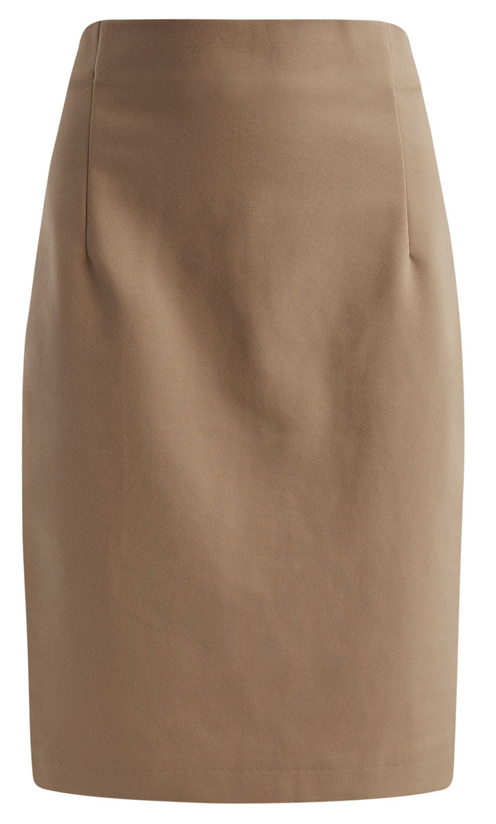 Юбка oodji Collection, цвет: бежевый. 21601295/33574/3500N. Размер 38 (44-170)21601295/33574/3500N Юбка oodji Collection, цвет: бежевый. 21601295/33574/3500N. Размер 38 (44-170)21601295/33574/3500NЮбка oodji Collection выполнена из хлопка с добавлением полиэстера и полиуретана. Юбка-карандаш средней длины с завышенной талией . Модель застегивается на застежку-молнию, дополнена вытачками и разрезом сзади.