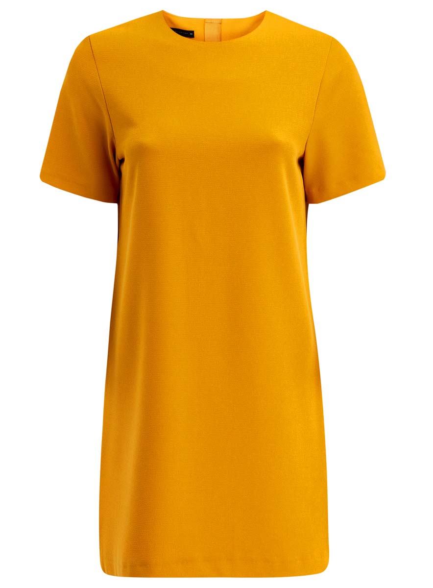 Платье oodji Collection, цвет: желтый. 21910002/42354/5200N. Размер 38 (44-170)21910002/42354/5200N Платье oodji Collection, цвет: желтый. 21910002/42354/5200N. Размер 38 (44-170)21910002/42354/5200NПлатье oodji Collection выполнено из высококачественного материала Модель с короткими рукавами имеет круглый вырез горловины и застегивается на молнию на спинке. Стильное решение для любого мероприятия.