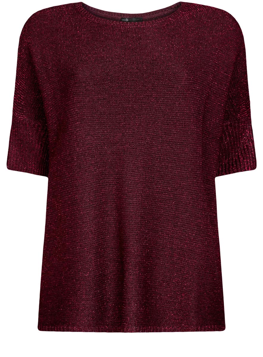 Джемпер женский oodji Collection, цвет: коричнево-красный металлик. 73807620/46051/8800X. Размер XL (50)73807620/46051/8800X Джемпер женский oodji Collection, цвет: коричнево-красный металлик. 73807620/46051/8800X. Размер XL (50)73807620/46051/8800XСтильный женский джемпер oodji Collection выполнен из качественного акрила с добавлением полиэстера.Модель свободного силуэта с рукавами-кимоно и круглым вырезом горловины по низу, горловине и рукавам дополнена трикотажной резинкой. Выполнен джемпер с дополнением люрекса.