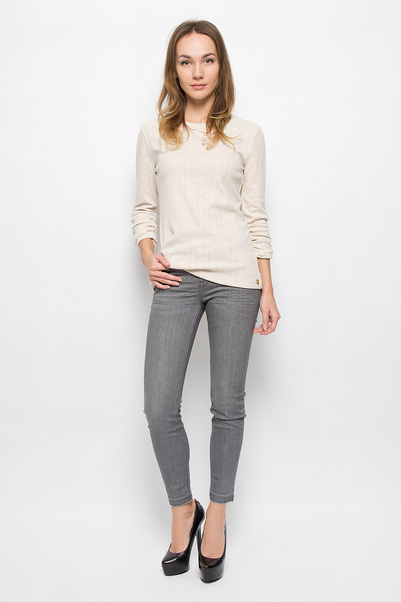 Лонгслив женский Tom Tailor Denim, цвет: бежевый. 1036298.01.71_8425. Размер XL (50)1036298.01.71_8425 Лонгслив женский Tom Tailor Denim, цвет: бежевый. 1036298.01.71_8425. Размер XL (50)1036298.01.71_8425Женский лонгслив Tom Tailor Denim изготовлен из натурального хлопка.Модель с круглым вырезом горловины и рукавами 3/4 оформлен оригинальным узором. Вырез горловины и манжеты рукавов дополнены трикотажными резинками. Рукава присборены на резинки.