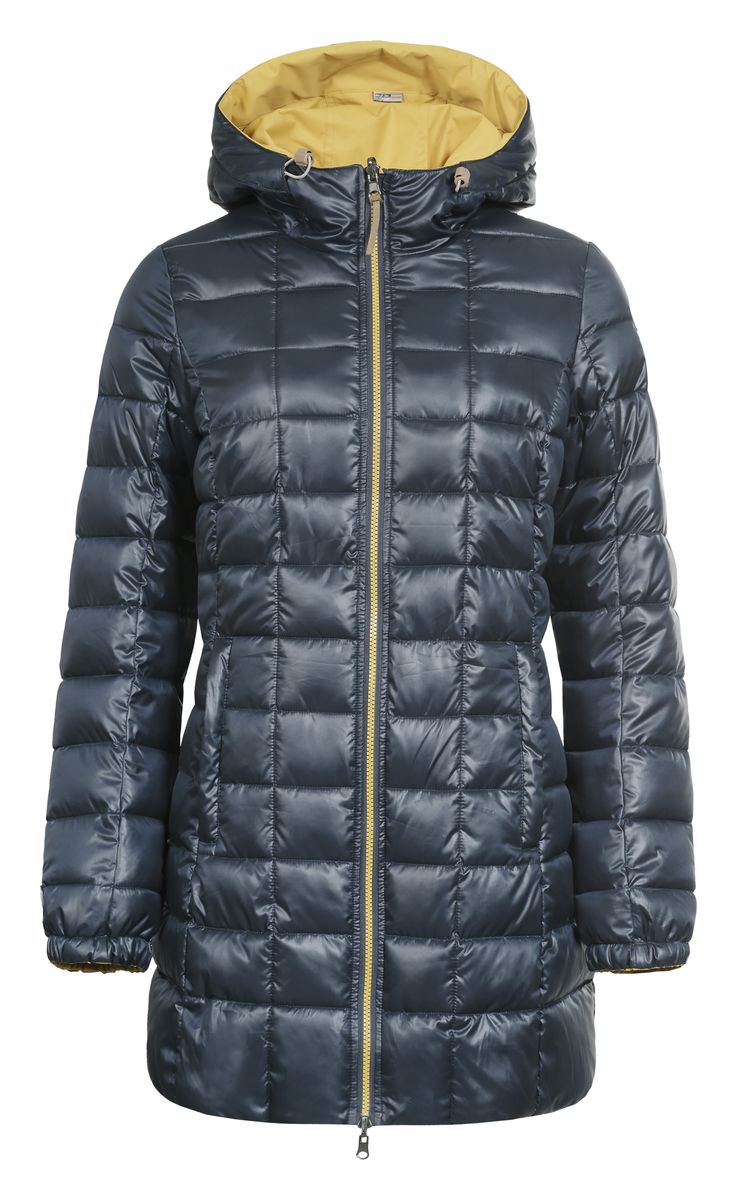 Куртка женская Icepeak Tara, цвет: желтый, темно-синий. 653057507IV. Размер 38 (44)653057507IV Куртка женская Icepeak Tara, цвет: желтый, темно-синий. 653057507IV. Размер 38 (44)653057507IVДвусторонняя женская куртка Luhta Paavo с длинными рукавами и несъемным капюшоном выполнена из полиэстерав двух контрастных цветах. Наполнитель - синтепон.Куртка застегивается на застежку-молнию спереди. Изделие оснащено двумя втачными карманами на застежках-молниях с наружной и внутренней стороны. Рукава дополнены эластичными манжетами. Объем капюшона регулируется при помощи шнурка-кулиски.