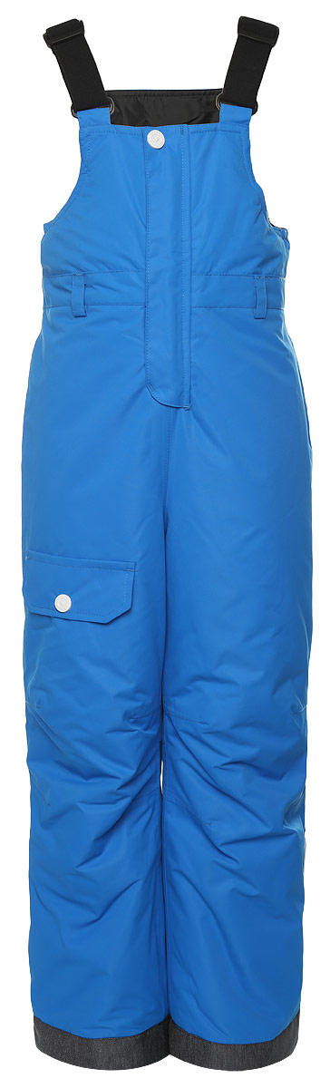 Полукомбинезон детский Icepeak Jess Kd, цвет: синий. 651032561IV. Размер 92651032561IV Полукомбинезон детский Icepeak Jess Kd, цвет: синий. 651032561IV. Размер 92651032561IVПолукомбинезон изготовлен из водоотталкивающей и ветрозащитной мембранной ткани 10000/5000 г/м2 /24 ч, которая защищает от ветра и влаги даже в экстремальных условиях. Модель с невысокой грудкой застегивается спереди на пластиковую застежку-молнию и дополнительно имеет ветрозащитную планку на липучках и кнопке и эластичные наплечные лямки, регулируемые по длине. На талии сзади предусмотрена широкая эластичная резинка.Снизу брючин предусмотрены муфты с прорезиненными полосками, препятствующие попаданию снега в обувь и не дающие брючинам задираться вверх. Спереди брючина оформлена имитацией кармана с клапанов на кнопке. Изделие дополнено светоотражающими элементами для безопасности в темное время суток.