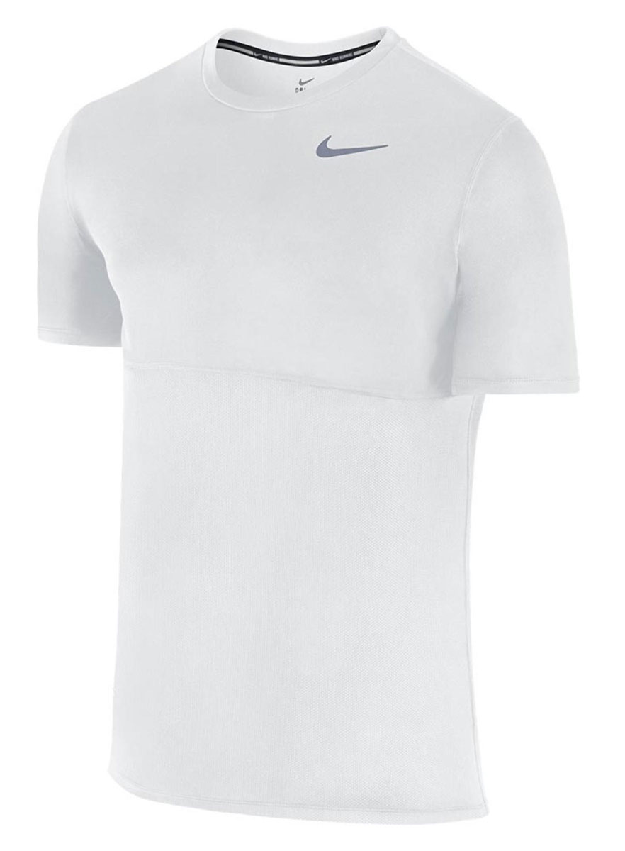 Футболка мужская Nike Racer Ss, цвет: белый. 644396-102. Размер XL (54/56)644396-102 Футболка мужская Nike Racer Ss, цвет: белый. 644396-102. Размер XL (54/56)644396-102Футболка выполнена по технологии Dry-Fit. Материал модели отводит влагу на поверхность и позволяет оставаться в сухости и комфорте. Прямой, свободный крой футболки позволяет ей идеально садиться по фигуре. Округлый, стандартный вырез горловины отделён тесьмой для удобства.