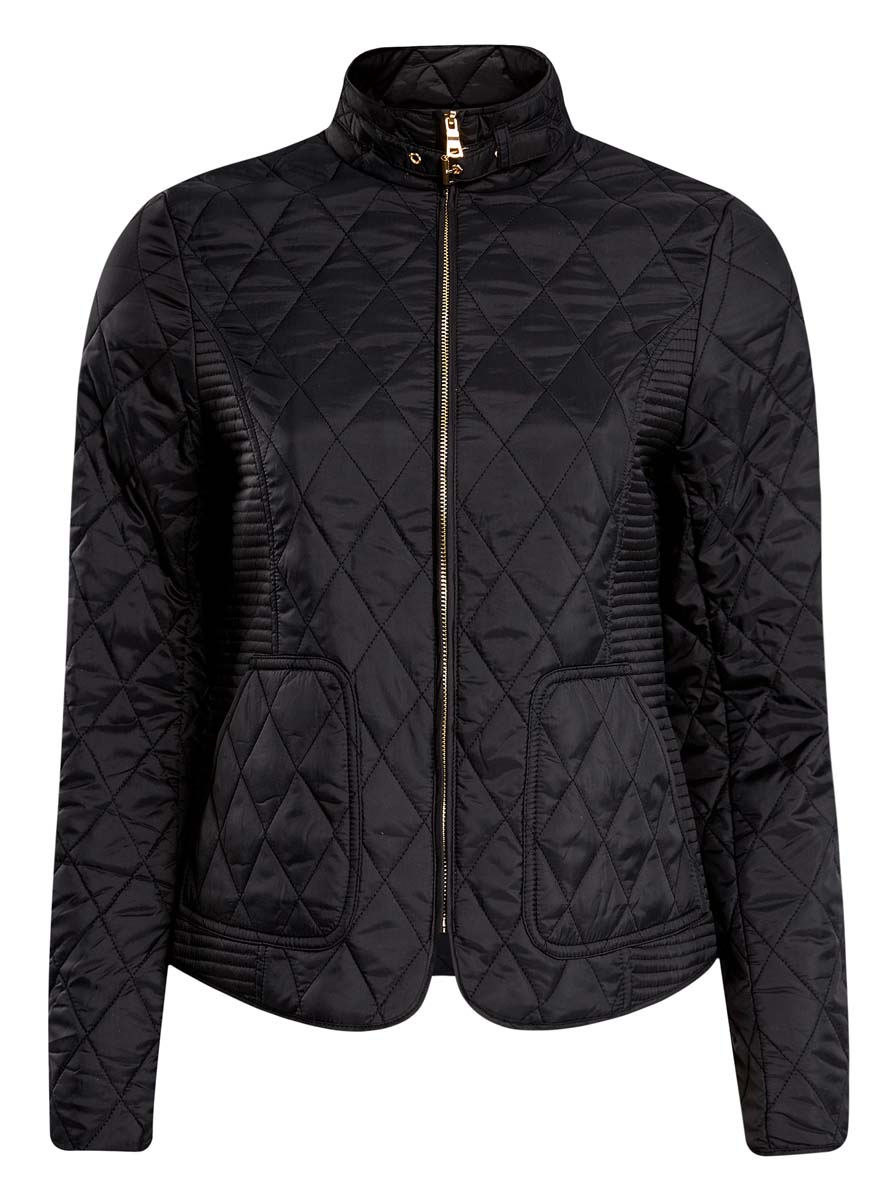 Куртка женская oodji Collection, цвет: черный. 20204038/43396/2900N. Размер 38 (44-170)20204038/43396/2900N Куртка женская oodji Collection, цвет: черный. 20204038/43396/2900N. Размер 38 (44-170)20204038/43396/2900NЖенская куртка oodji Collection выполнена из 100% полиэстера. В качестве подкладки и утеплителя также используется полиэстер. Модель с воротником-стойкой и длинными рукавами застегивается на застежку-молнию, а по воротнику на хлястик с пряжкой. Спереди расположено два накладных кармана.
