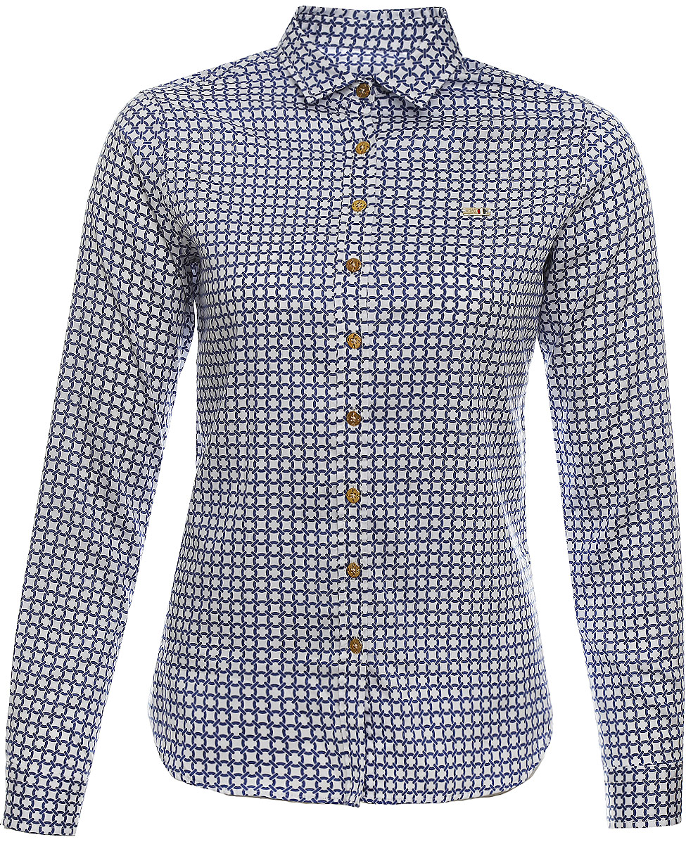 Рубашка женская U.S. Polo Assn., цвет: темно-синий, белый. G082SZ004HELGAMARINE_VR013. Размер 34 (40)G082SZ004HELGAMARINE_VR013 Рубашка женская U.S. Polo Assn., цвет: темно-синий, белый. G082SZ004HELGAMARINE_VR013. Размер 34 (40)G082SZ004HELGAMARINE_VR013Женская рубашка U.S. Polo Assn. выполнена из натурального хлопка. Модель с отложным воротником и длинными рукавами застегивается спереди на пуговицы по всей длине. На манжетах предусмотрены застежки-пуговицы. Рубашка оформлена принтом, украшена небольшими декоративными элементами.