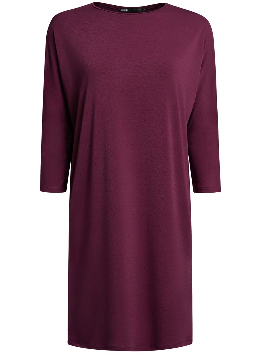 Платье oodji Collection, цвет: темно-фиолетовый. 24008311/46064/8800N. Размер S (44)24008311/46064/8800N Платье oodji Collection, цвет: темно-фиолетовый. 24008311/46064/8800N. Размер S (44)24008311/46064/8800NПлатье oodji Collection выполнено из полиэстера с добавлением полиуретана. Модель свободного кроя с круглым вырезом горловины и рукавами летучая мышь.