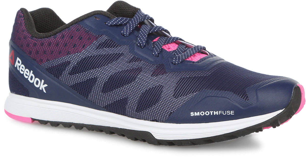 Кроссовки для бега женские Reebok Crosstrain Sprint 3, цвет: темно-синий, розовый. AR2953. Размер 8,5 (40)AR2953 Кроссовки для бега женские Reebok Crosstrain Sprint 3, цвет: темно-синий, розовый. AR2953. Размер 8,5 (40)AR2953Собираетесь выйти на небольшую пробежку или готовитесь к старту марафона? Тогда вам необходимы кроссовки Crosstrain Sprint 3.0 от Reebok.Верх выполнен из легкого двухслойного сетчатого материала для вентиляции. Технология FitFrame обеспечит отличную устойчивость средней части стопы. Промежуточная подошва из невероятно мягкого пеноматериала обеспечивает непревзойденную амортизацию. Технология SmoothFuse гарантирует максимальный комфорт и поможет вам показать все, на что вы способны. Рельефный рисунок протектора обеспечивает лучшее сцепление с поверхностью. Классическая шнуровка надежно фиксирует обувь на ноге.
