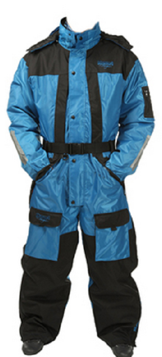 Комбинезон рыболовный Asseri Coverall (до -20С), цвет: синий, черный. 1001-1005. Размер XXXL (58)1001 Комбинезон рыболовный Asseri Coverall (до -20С), цвет: синий, черный. 1001-1005. Размер XXXL (58)1001Универсальный костюм-комбинезон Asseri Coverall отлично защитит от влаги и холода людей, предпочитающих зимние походы, рыбалку, активный досуг на природе.Модель используется до температуры -20°C, надежно сохраняя тепло.Комбинезон изготовлен из водонепроницаемого (5000 гр/м2 /24 часа) материала Oxford Neylon.Предусмотрена теплая подкладка (160 г, полиэстер). Боковая молния во всю длину брючин, затягивающийся низ, талия и эластичные манжеты. Есть множество карманов, съемный капюшон с регулируемым козырьком, удобный ремень. Неопреновая изоляция на коленях и сзади; швы герметично проклеены, молнии морозоустойчивы.Система вентиляции находится на спине. Возможность увеличения размера. Стильный, современный дизайн.Воздухопроницаемость: 5000 мм.