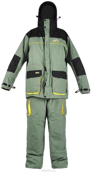 Костюм рыболовный зимний Arctix Greenland 3 в 1 (до -10С), цвет: зеленый, черный. 810-08002. Размер L (52)810 Костюм рыболовный зимний Arctix Greenland 3 в 1 (до -10С), цвет: зеленый, черный. 810-08002. Размер L (52)810Костюм зимний Arctix Greenland 3 в 1 предназначен для эксплуатации при температуре до -10°С. Костюм Arctix Greenland разработан для зимней рыбалки и активного отдыха на природе. Особенность этого костюма - отстегивающаяся внутренняя куртка, которую можно носить отдельно в весенне-осенний сезон.Куртка имеет теплый карман для мобильного телефона или фотоаппарата. Проклеенные швы. Двух замковая застежка-молния YKK с клапаном. Капюшон. Высокий воротник с флисовой подкладкой. Фиксатор, стягивающий куртку в области талии. Удобные, теплые карманы для рук. Карманы внутри и снаружи. Неопреновые эластичные удлиненные манжеты.Куртка-подстежка Arctix Greenland, по желанию можно снять верхнюю куртку и остаться только в утепленной куртке-подстежке Arctix Greenland. Она имеет свою отдельную молнию, что очень удобно, например, при вождении автомобиля. Куртка – подстежка регулируется по фигуре. Основная куртка и подстежка могут использоваться как самостоятельные элементы одежды, так и совместно.Полукомбинезон Arctix Greenland имеет удобные, регулируемые по длине лямки с замками. Двух замковая застежка-молния YKK с клапаном. Накладные карманы с клапаном. Материал повышенной прочности в области седалища и колен. Регулировка талии под требуемый объем. Удобные вместительные карманы, 6 штук.