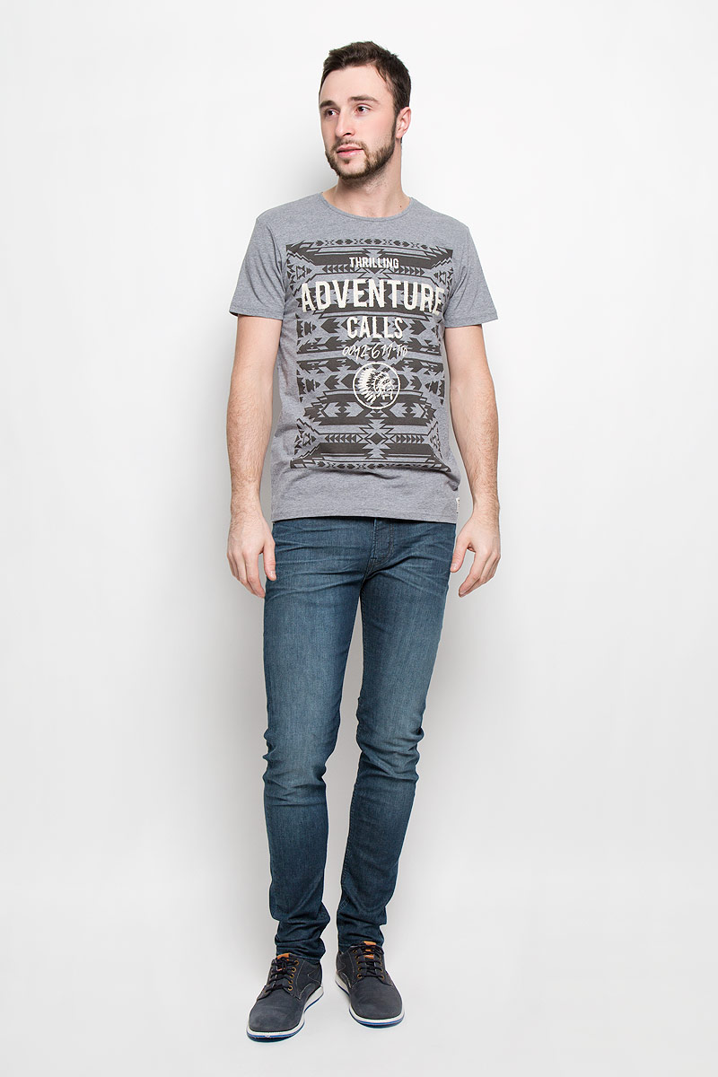 Футболка мужская Tom Tailor Denim, цвет: серый. 1036555.00.12_2803. Размер L (50)1036555.00.12_2803 Футболка мужская Tom Tailor Denim, цвет: серый. 1036555.00.12_2803. Размер L (50)1036555.00.12_2803Стильная мужская футболка Tom Tailor Denim выполнена из натурального хлопка с добавлением вискозы. Модель с круглым вырезом горловины и короткими рукавами.