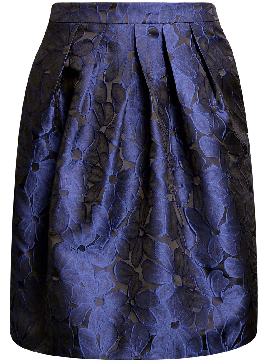 Юбка oodji Collection, цвет: черный, фиолетовый. 21600287/45970/2983F. Размер 42 (48-170)21600287/45970/2983F Юбка oodji Collection, цвет: черный, фиолетовый. 21600287/45970/2983F. Размер 42 (48-170)21600287/45970/2983FЮбка oodji Collection выполнена из полиэстера и оформлена ярким цветочным принтом. Юбка-миди декорирована складками, дополнена потайной застежкой-молнией сзади и прорезными карманами по боковым сторонам.