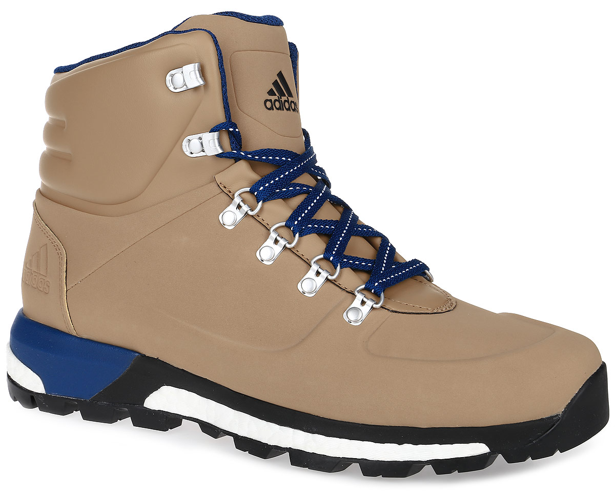 Ботинки мужские adidas CW Pathmaker, цвет: светло-коричневый. AQ4050. Размер 11,5 (45)AQ4050 Ботинки мужские adidas CW Pathmaker, цвет: светло-коричневый. AQ4050. Размер 11,5 (45)AQ4050Модель CW Pathmaker от adidas - урбанистическая версия классических туристических ботинок. Верх выполнен из искусственной кожи. Мужская модель с промежуточной подошвой boost, возвращающей энергию каждого шага, обеспечивает максимальную амортизацию и сохраняет свои свойства даже при сильных перепадах температуры. Удобная текстильная подкладка и высокотехнологичный синтетический наполнитель Primaloft продолжают греть даже во влажном состоянии, дышащая технология Climawarm сохраняет ноги в тепле и сухости. Резиновая подошва Continental обеспечивает отличное сцепление на любой поверхности: от сухого грунта до скользких горных троп. Пяточный каркас из ЭВА и система Pro-Moderator для поддержки средней части стопы и устойчивости. Комфортное литое голенище. Классическая шнуровка, металлические полукольца и крючки для шнуровки надежно зафиксируют модель на ноге.