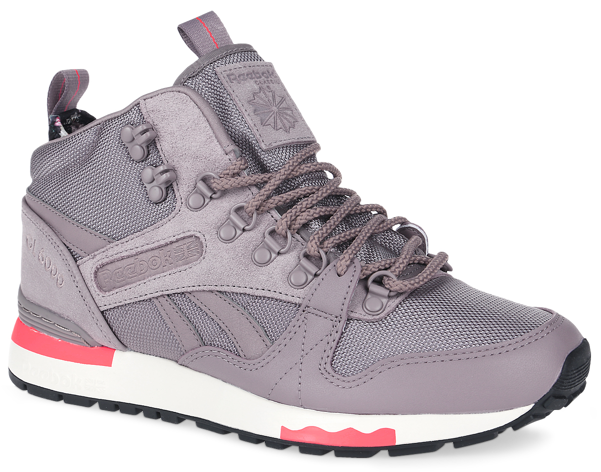 Кроссовки женские Reebok Gl 6000 Mid Outdoor, цвет: серо-розовый. AR1528. Размер 7 (36,5)AR1528 Кроссовки женские Reebok Gl 6000 Mid Outdoor, цвет: серо-розовый. AR1528. Размер 7 (36,5)AR1528Кроссовки Gl 6000 Mid Outdoor выполнены из замши, кожи и холщовой ткани. Промежуточная подошва из вспененного материала эффективно поглощает энергию удара, создавая амортизацию. Стойкая к истиранию резиновая подошва отличается высокой прочностью. Модель дополнена шнуровкой. Неопреновая вставка оформлена оригинальным цветочным принтом. Технология Thinsulate обеспечивает сохранение тепла.