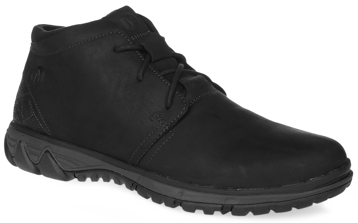 Ботинки мужские Merrell All Out Blazer Chukka North, цвет: черный. 49649. Размер 10H (44)49649 Ботинки мужские Merrell All Out Blazer Chukka North, цвет: черный. 49649. Размер 10H (44)49649Легкие и удобные ботинки Merrell All Out Blazer Chukka North, выполненные из комбинации из натуральной и синтетической кожи, - отличный выбор для путешествий. Благодаря подкладке из флиса ботинки обладают хорошей теплоизоляцией и подойдут для прохладных дней. Особая антибактериальная пропитка M Select Fresh устраняет характерный запах внутри ботинка. Нейлоновый супинатор поддерживает свод стопы в правильном положении, а специальная подошва M Select Grip обеспечивает надежное сцепление с любой поверхностью. Промежуточная подошва с технологией Uni-Fly для максимальной легкости обуви, без потери надежности и износоустойчивости.