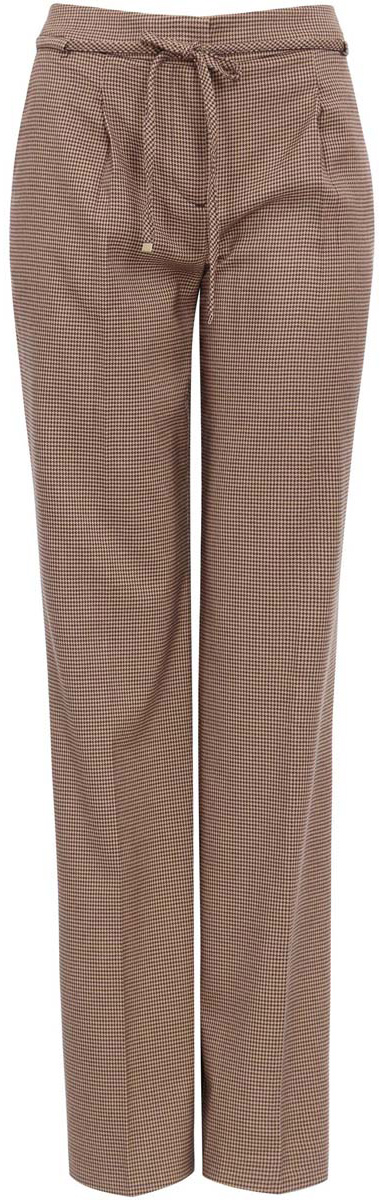 Брюки женские oodji Collection, цвет: коричневый, бежевый. 21705072-2M/24799/3733G. Размер 36 (42-170)21705072-2M/24799/3733G Брюки женские oodji Collection, цвет: коричневый, бежевый. 21705072-2M/24799/3733G. Размер 36 (42-170)21705072-2M/24799/3733GСтильные женские брюки oodji выполнены из комбинированного материала. Модель со средней посадкой застегивается на молнию, пуговицу и застежку-крючок, дополнена завязками. Спереди изделие дополнено двумя втачными карманами, сзади имитацией двух прорезных карманов.