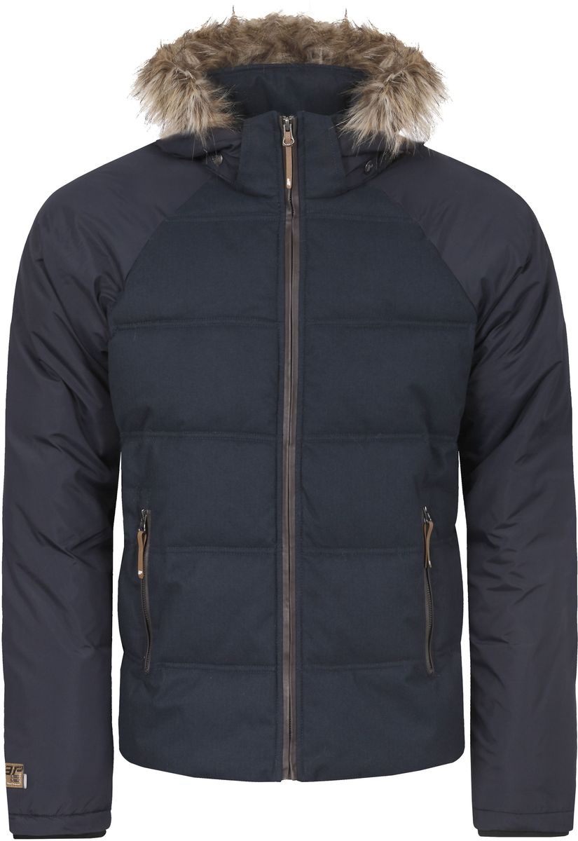 Куртка мужская Icepeak Tony, цвет: темно-синий. 656045562IV. Размер M (50)656045562IV_390 Куртка мужская Icepeak Tony, цвет: темно-синий. 656045562IV. Размер M (50)656045562IV_390Мужская куртка Icepeak Tony выполнена из водонепроницаемой и дышащей ткани - высококачественного полиэстера. Подкладочный материал Soft Touch легкий и обладает хорошей теплоемкостью. В качестве наполнителя используется FinnWad - 100% полиэстер. Модель с воротником-стойка и съемным капюшоном застегивается на застежку-молнию. Капюшон, оформленный искусственным мехом, пристегивается к куртке с помощью застежки-молнии, кнопок и липучек. Изделие оснащено двумя прорезными карманами на застежках-молниях, с внутренней стороны - прорезным карманом на застежке-молнии и сетчатым карманом. Рукава дополнены внутренними трикотажными манжетами. Объем капюшона регулируется при помощи шнурка. Низ изделия также оснащен эластичным шнурком со стопперами. Светоотражающие элементы увеличивают вашу безопасность в темное время суток.
