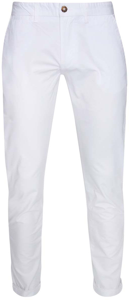 Брюки мужские oodji Lab, цвет: белый. 2L150067M/44264N/1000N. Размер 38-182 (46-182)2L150067M/44264N/1000N Брюки мужские oodji Lab, цвет: белый. 2L150067M/44264N/1000N. Размер 38-182 (46-182)2L150067M/44264N/1000NМужские брюки oodji Lab выполнены из натурального хлопка. Модель застегивается на пуговицу в поясе и ширинку на молнии. Имеются шлевки для ремня. Спереди расположены два втачных кармана и прорезной кармашек, сзади - два прорезных кармана на пуговицах, а также имитация прорезного кармашка.Изделие сзади оформлено фирменной текстильной нашивкой.При необходимости брюки можно подвернуть.