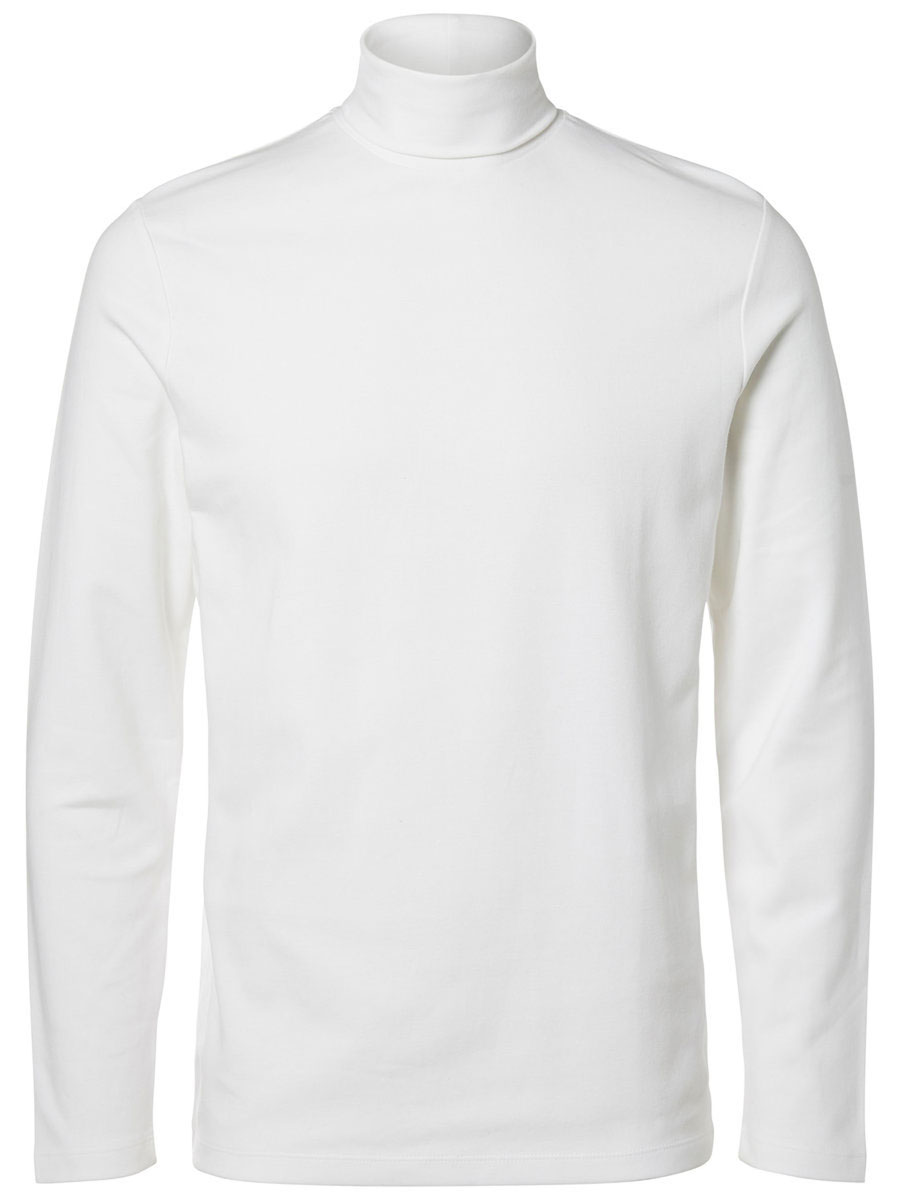 Водолазка мужская Selected Homme Identity, цвет: молочный. 16052854. Размер L (48)16052854_Bright White Водолазка мужская Selected Homme Identity, цвет: молочный. 16052854. Размер L (48)16052854_Bright WhiteМодная мужская водолазка Selected Homme Identity изготовлена из натурального хлопка. Модель с воротником-гольф и длинными рукавами выполнена в лаконичном дизайне.