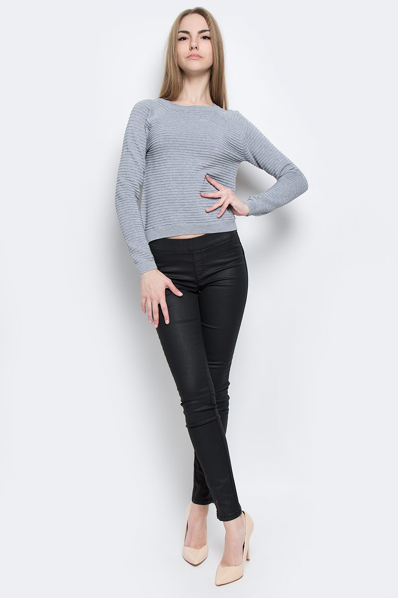 Джемпер женский Tom Tailor Denim, цвет: серый. 3022236.01.71_2707. Размер XS (42)3022236.01.71_2707 Джемпер женский Tom Tailor Denim, цвет: серый. 3022236.01.71_2707. Размер XS (42)3022236.01.71_2707Джемпер Tom Tailor Denim выполнен из хлопка. Модель с круглым вырезом горловины и длинными рукавами реглан. Изделие оформлено оригинальной вязкой и декорировано металлической пластиной с логотипом бренда. Низ и манжеты дополнены эластичной вязаной резинкой.