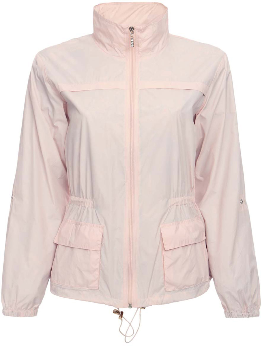 Куртка женская oodji Collection, цвет: светло-розовый. 20303002-1/33743/4000N. Размер 40-170 (46-170)20303002-1/33743/4000N Куртка женская oodji Collection, цвет: светло-розовый. 20303002-1/33743/4000N. Размер 40-170 (46-170)20303002-1/33743/4000NЖенская куртка oodji Collection, выполненная из полиамида, отлично подойдет для прохладной погоды. Подкладка изготовлена из хлопка с ярким принтом. Модель с длинными рукавами и воротником-стойкой застегивается на застежку-молнию. Низ рукавов снабжен резинкой. Талия и низ куртки затягиваются на шнурки. Изделие дополнено двумя накладными карманами с клапанами, закрывающимися на кнопку. Бегунок молнии декорирован стразами.