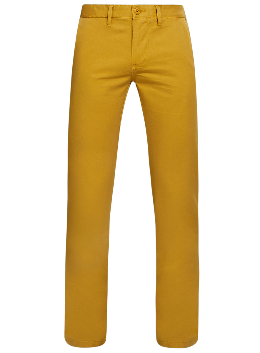 Брюки мужские oodji Basic, цвет: горчичный. 2B150007M/39138N/5700N. Размер 38-182 (46-182)2B150007M/39138N/5700N Брюки мужские oodji Basic, цвет: горчичный. 2B150007M/39138N/5700N. Размер 38-182 (46-182)2B150007M/39138N/5700NМужские брюки oodji Basic выполнены из натурального хлопка. Модель застегивается на пуговицу в поясе и ширинку на молнии. Имеются шлевки для ремня. Спереди расположены два втачных кармана и прорезной кармашек, сзади - два прорезных кармана на пуговицах.
