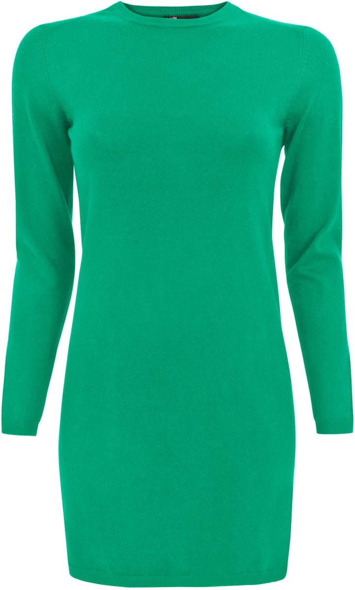 Платье oodji Collection, цвет: изумрудный. 73912217/45132/6D00N. Размер XXL (52)73912217/45132/6D00N Платье oodji Collection, цвет: изумрудный. 73912217/45132/6D00N. Размер XXL (52)73912217/45132/6D00NТрикотажное платье oodji Collection выполнено из вискозы с добавлением полиамида. Платье с круглым вырезом горловины и длинными рукавами выполнено в лаконичном дизайне. Вырез горловины, манжеты рукавов и низ изделия связаны резинкой. Манжеты рукавов оформлены декоративными разрезами и застегиваются на металлические кнопки.