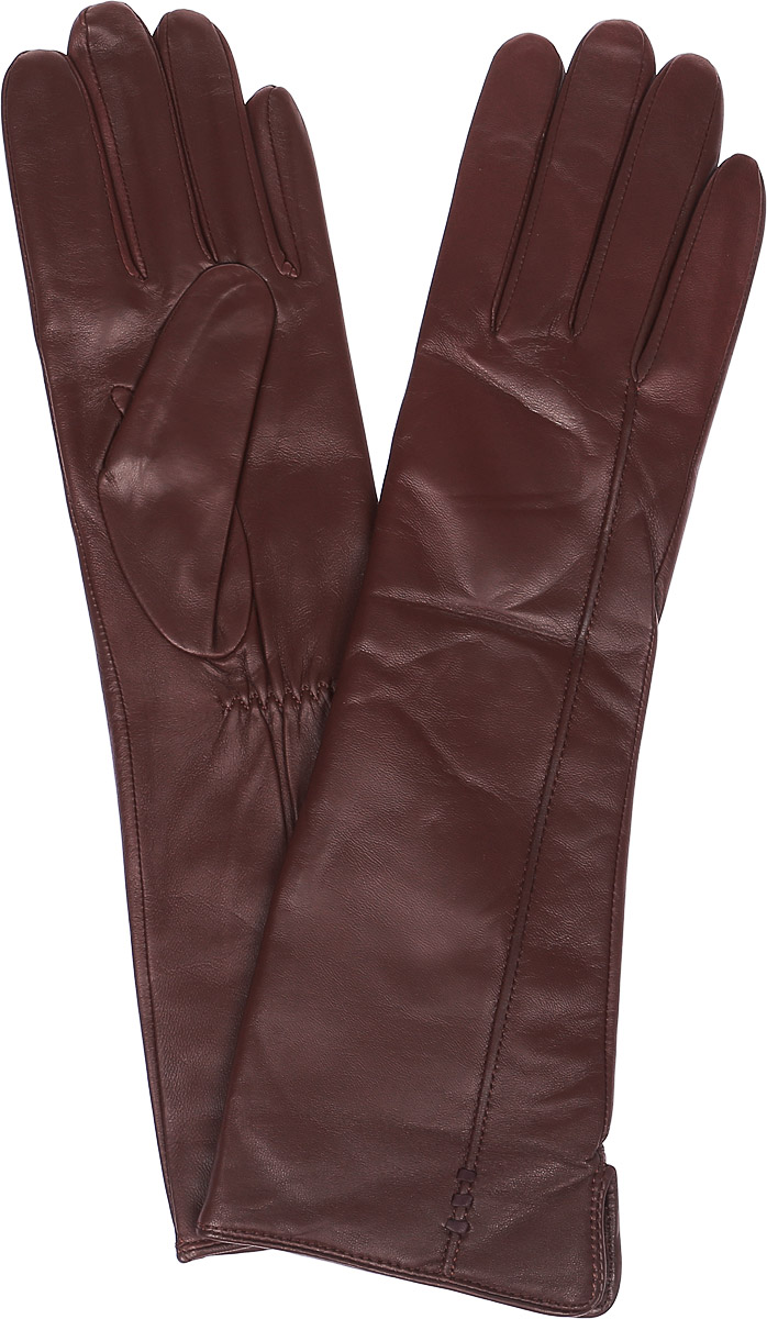 Перчатки женские Labbra, цвет: красно-коричневый. LB-0195. Размер 8LB-0195 Перчатки женские Labbra, цвет: красно-коричневый. LB-0195. Размер 8LB-0195Стильные женские перчатки Labbra выполнены из натуральной кожи и дополнены эластичными резинками, которые надежно зафиксируют модель на запястье. Удлиненная модель оформлена декоративной прострочкой. Внутренняя поверхность выполнена из шерсти и акрила, которые обеспечат тепло и комфорт.