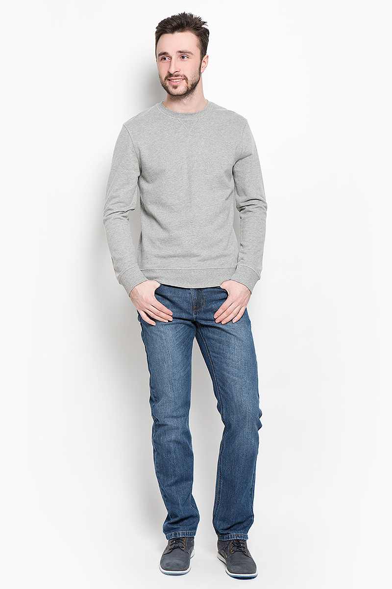Свитшот мужской Selected Homme Indigo, цвет: серый. 16053566. Размер S (44)16053566_Light Grey Melange Свитшот мужской Selected Homme Indigo, цвет: серый. 16053566. Размер S (44)16053566_Light Grey MelangeСтильный мужской свитшот Selected Homme Indigo, изготовленный из хлопка с добавлением вискозы, мягкий и приятный на ощупь, не сковывает движений и обеспечивает наибольший комфорт.Модель с круглым вырезом горловины и длинными рукавами выполнена в лаконичном стиле. Манжеты рукавов, горловина и низ изделия дополнены трикотажными резинками.