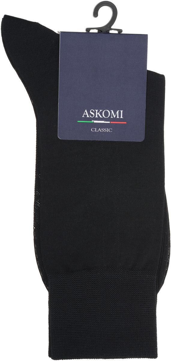 Носки мужские Askomi Classic, цвет: черный. АМ-5200_8101. Размер 25 (39-40)АМ-5200_8101 Носки мужские Askomi Classic, цвет: черный. АМ-5200_8101. Размер 25 (39-40)АМ-5200_8101Мужские носки Askomi Classic выполнены из мерсеризованного хлопка. Перфорированная сеточка на стопе придает дополнительную воздухопроницаемость. Двойной борт для плотной фиксации не пережимает сосуды. Укрепление мыска и пятки для идеальной прочности. Кеттельный шов не ощутим для ноги.