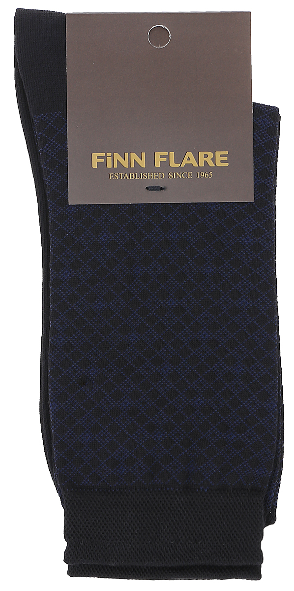 Носки мужские Finn Flare, цвет: черный. B17-21117_200. Размер XL (43/44)B17-21117_200 Носки мужские Finn Flare, цвет: черный. B17-21117_200. Размер XL (43/44)B17-21117_200Мужские носки Finn Flare изготовлены из высококачественного эластичного хлопка с добавлением полиамида. Удлиненные носки имеют эластичную резинку, которая надежно фиксирует изделие на ноге. Носки оформлены принтом в клетку.