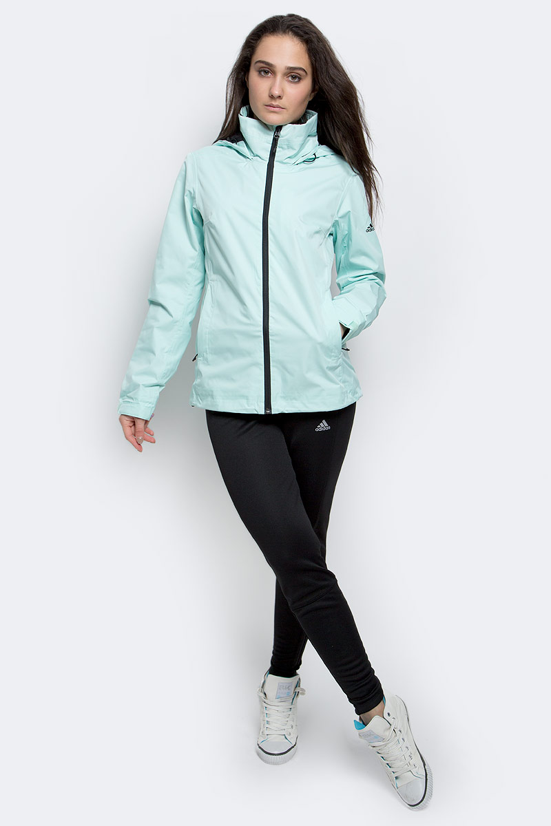 Куртка женская adidas W Wantertag 2L, цвет: мятный. AP8711. Размер 36 (42)AP8711 Куртка женская adidas W Wantertag 2L, цвет: мятный. AP8711. Размер 36 (42)AP8711Куртка женская предназначена для экстремальных погодных условий, на открытом воздухе. Модель для женщин производится с CLIMAPROOF для дышащей, водонепроницаемой и ветрозащитной защиты. Есть внутренний карман, чтобы держать мелкие вещи под рукой.