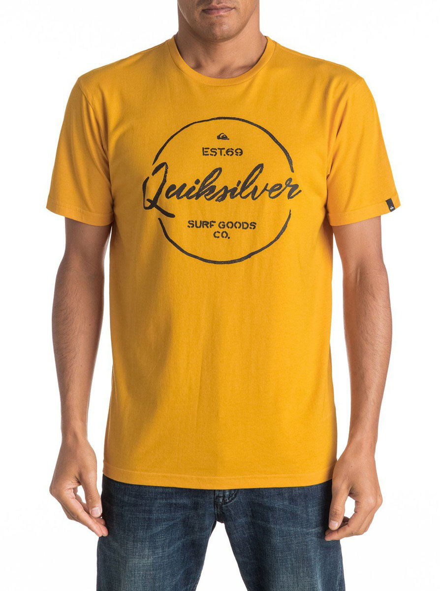 Футболка мужская Quiksilver, цвет: желтый. EQYZT04309-YKS0. Размер XXL (56)EQYZT04309-YKS0 Футболка мужская Quiksilver, цвет: желтый. EQYZT04309-YKS0. Размер XXL (56)EQYZT04309-YKS0Мужская футболка Quiksilver изготовлена из качественного материала. Модель выполнена с круглой горловиной и короткими рукавами.
