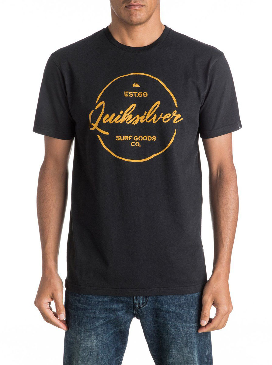 Футболка мужская Quiksilver, цвет: черный. EQYZT04309-KVJ0. Размер M (50)EQYZT04309-KVJ0 Футболка мужская Quiksilver, цвет: черный. EQYZT04309-KVJ0. Размер M (50)EQYZT04309-KVJ0Мужская футболка Quiksilver изготовлена из качественного материала. Модель выполнена с круглой горловиной и короткими рукавами.