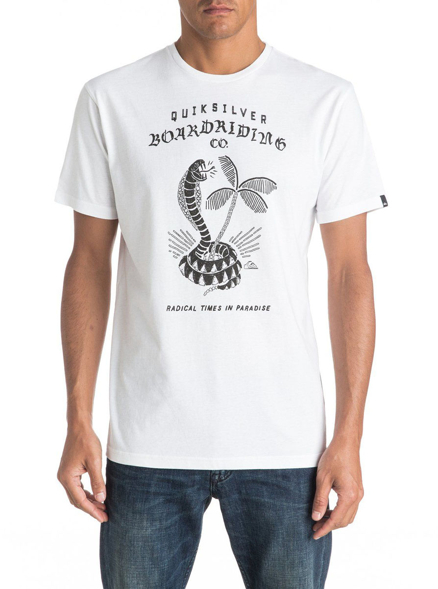 Футболка мужская Quiksilver, цвет: белый. EQYZT04307-WBB0. Размер L (52)EQYZT04307-WBB0 Футболка мужская Quiksilver, цвет: белый. EQYZT04307-WBB0. Размер L (52)EQYZT04307-WBB0Мужская футболка Quiksilver изготовлена из качественного материала. Модель выполнена с круглой горловиной и короткими рукавами.