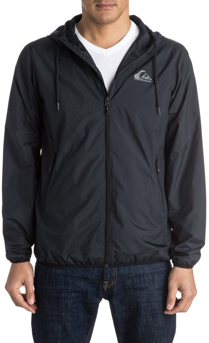 Куртка мужская Quiksilver, цвет: черный. EQYJK03238-KVJ0. Размер M (50)EQYJK03238-KVJ0 Куртка мужская Quiksilver, цвет: черный. EQYJK03238-KVJ0. Размер M (50)EQYJK03238-KVJ0Мужская куртка для Quiksilver выполнена из полиэстера. Модель с длинными рукавами и капюшоном застегивается на застежку-молнию. Изделие имеет спереди два врезных кармана. Рукава и низ куртки дополнены эластичными резинками.