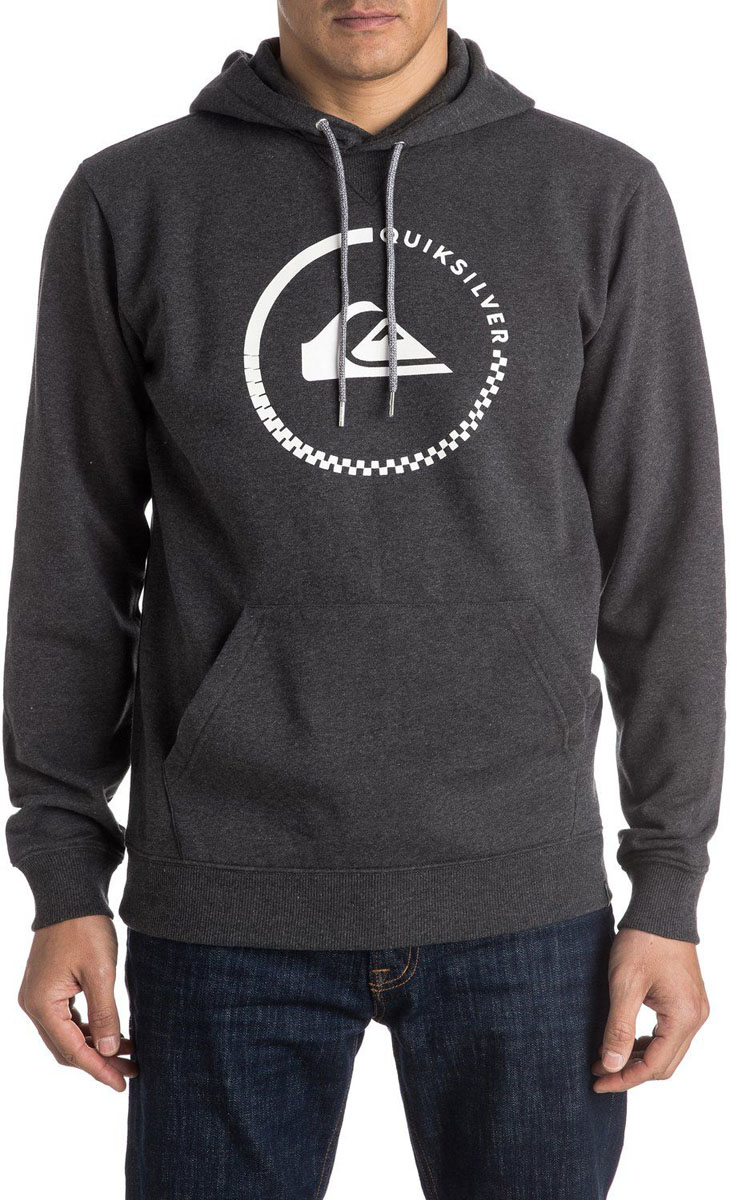 Худи мужское Quiksilver, цвет: темно-серый. EQYFT03432-KTFH. Размер XL (52/54)EQYFT03432-KTFH Худи мужское Quiksilver, цвет: темно-серый. EQYFT03432-KTFH. Размер XL (52/54)EQYFT03432-KTFHМужское худи Quiksilver с длинными рукавами и капюшоном изготовлено из смесового материала. Объем капюшона регулируется при помощи шнурка-кулиски. Спереди расположен карман-кенгуру.
