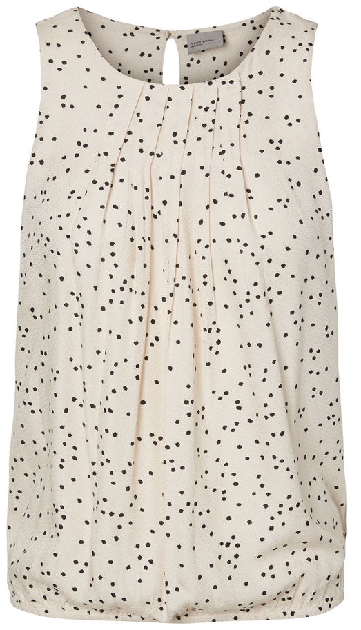 Топ женский Vero Moda, цвет: бежевый. 10171200. Размер S (42)10171200_Pink Tint Топ женский Vero Moda, цвет: бежевый. 10171200. Размер S (42)10171200_Pink TintСтильный женский топ Vero Moda выполнен из натуральной вискозы. Модель с круглым вырезом горловины застегивается на спинке при помощи пуговицы. Низ изделия собран резинкой.