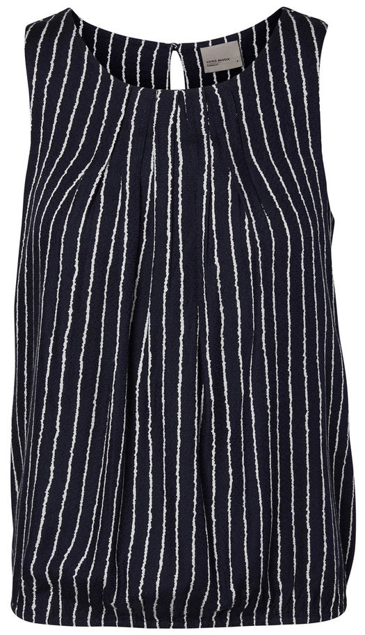 Топ женский Vero Moda, цвет: синий. 10171200. Размер XS (40)10171200_Navy Blazer Топ женский Vero Moda, цвет: синий. 10171200. Размер XS (40)10171200_Navy BlazerСтильный женский топ Vero Moda выполнен из натуральной вискозы. Модель с круглым вырезом горловины застегивается на спинке при помощи пуговицы. Низ изделия собран резинкой.