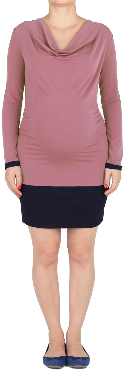 Туника для беременных Mammy Size, цвет: розовый. 5133382177. Размер 445133382177 Туника для беременных Mammy Size, цвет: розовый. 5133382177. Размер 445133382177Туника прилегающего силуэта, с круглым воротником. Рукава длинные с манжетами. Снизу широкий притачной пояс. Манжеты и пояс из отделочного полотна.