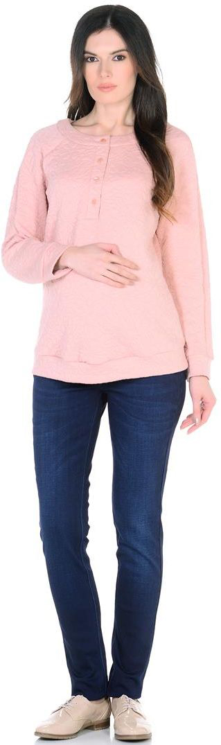 Свитшот для беременных Mammy Size, цвет: розовый. 3135352177. Размер 443135352177 Свитшот для беременных Mammy Size, цвет: розовый. 3135352177. Размер 443135352177Свитшот из плотного трикотажного полотна, с рукавом покроя реглан на манжете. Горловина округлой формы с широкой обтачкой. Спереди застежка с планкой на пуговицах. Низ свитшота с поясом.